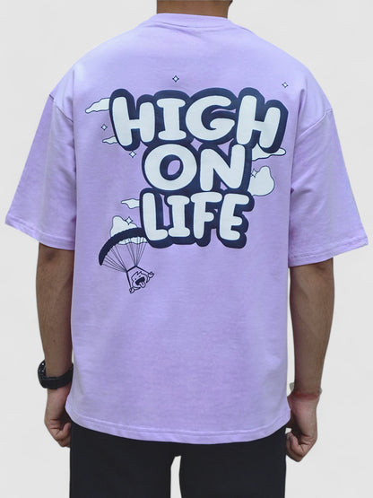 Lavender - High On Life Oversized T-shirt