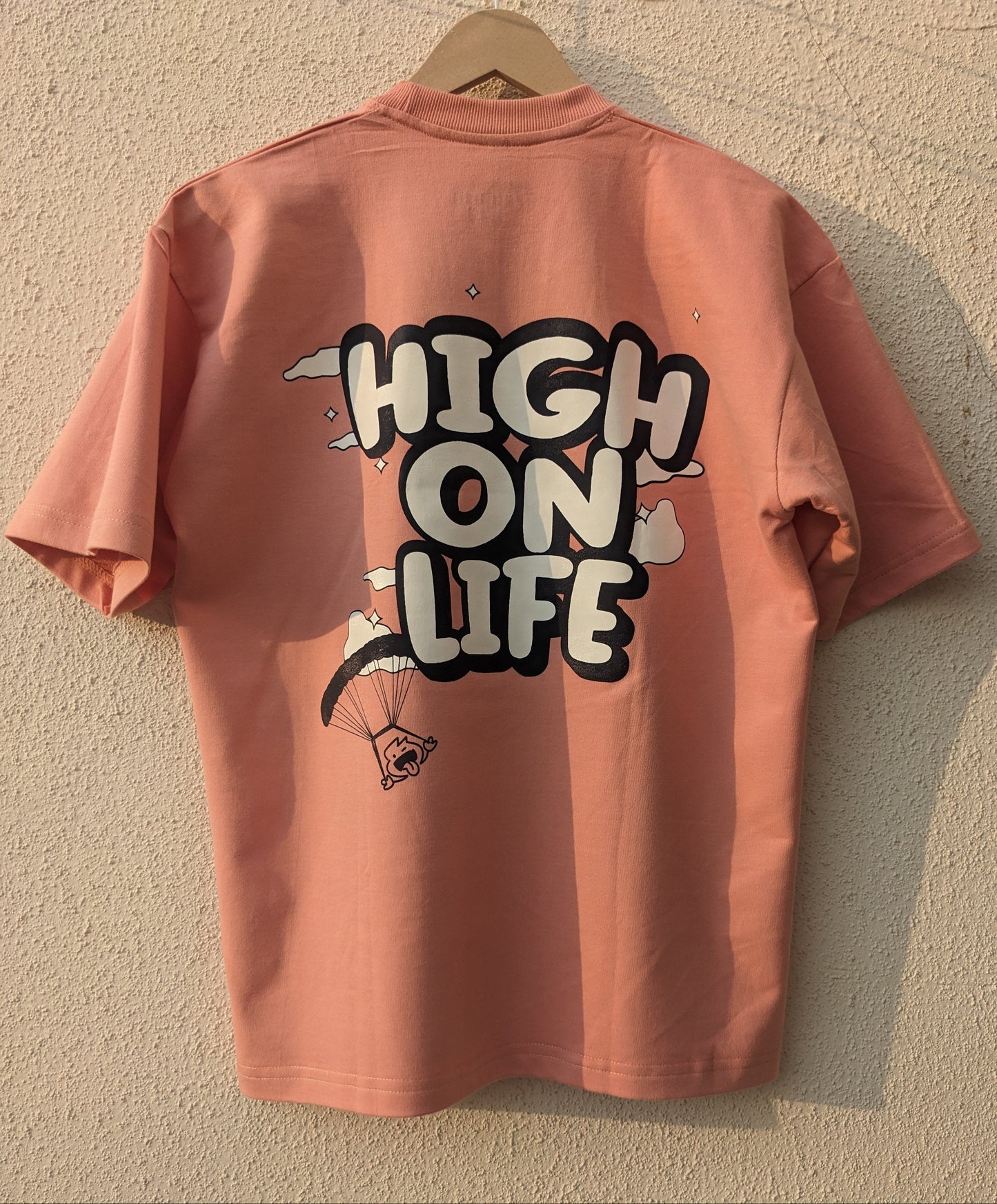 Peach - High On Life Oversized T-shirt