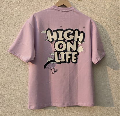 Lavender - High On Life Oversized T-shirt