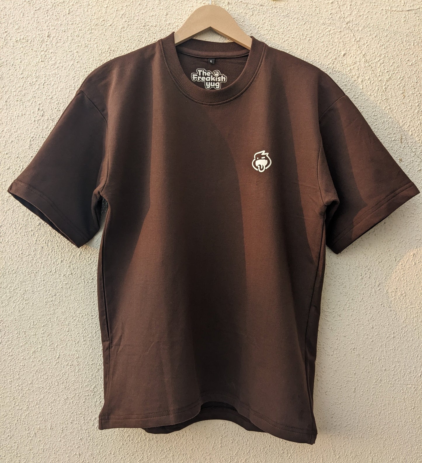 Coffee - Solid Oversized T-Shirt