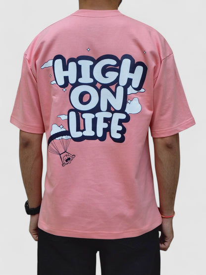 Peach - High On Life Oversized T-shirt