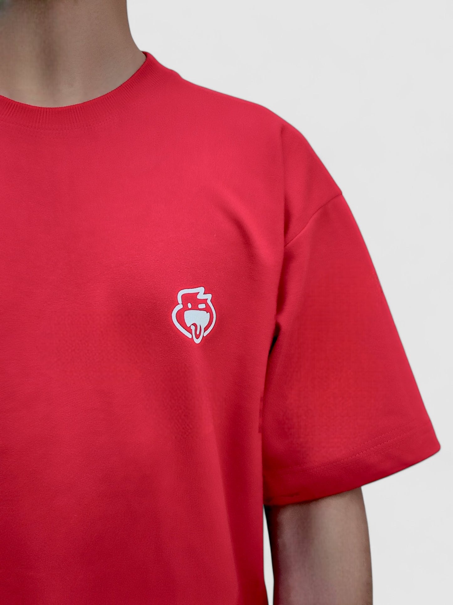 Red - Solid Oversized T-Shirt