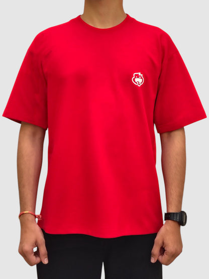 Red - Solid Oversized T-Shirt